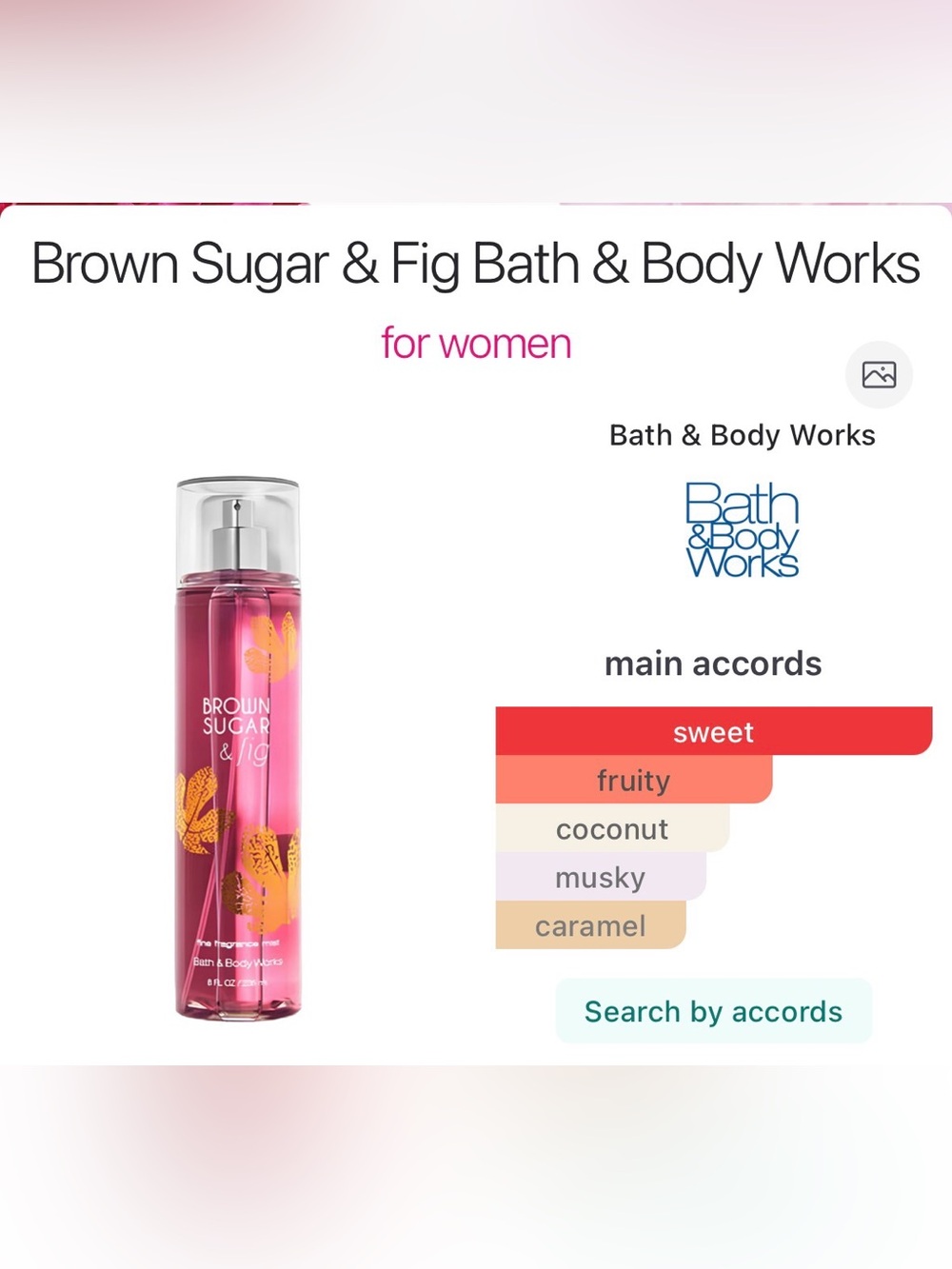 🆕 Bath & Body Works Brown Sugar & Fig Fine Fragrance Mist & Body Cream ✨unused✨ - Picture 4 of 10